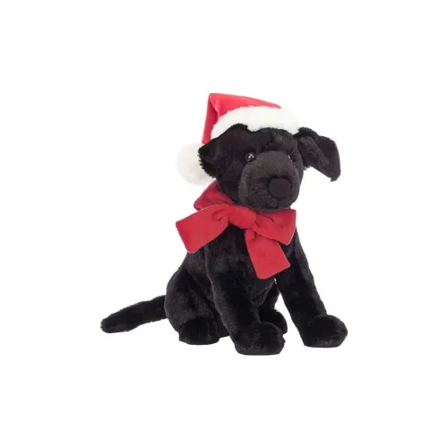JELLYCAT Grand Платье UP Collection WINTER WARM Черный Лабрадор Куклы Плюшевая кукла 22 см Высота в сидячем положении