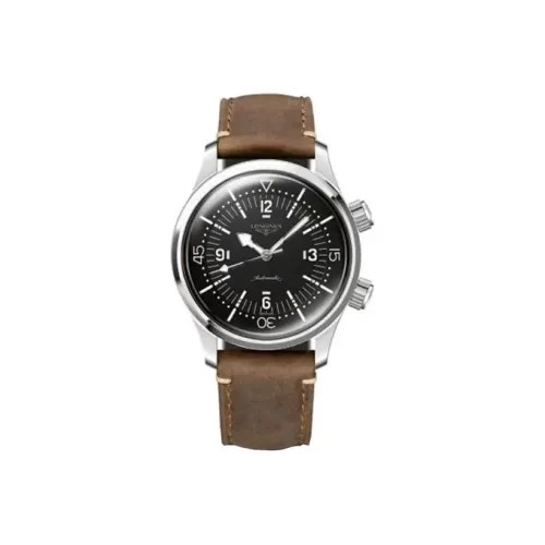 LONGINES Classic Vintage Автоматический Механический Часы Мужские 39 мм Черный Циферблат