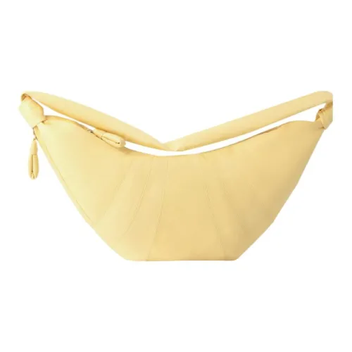 Lemaire Croissant Series Sheepskin Croissant Bag Pouch Shoulder Bag Large Women's Yellow Лемье Croissant Series Сумка из овчины Croissant Сумочка Сумка через плечо Большая Женская Желтая
