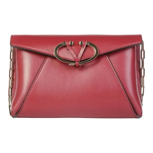 Valentino Кожа Сумка с цепочкой Сумка через плечо Сумка на плечо Женская Красная