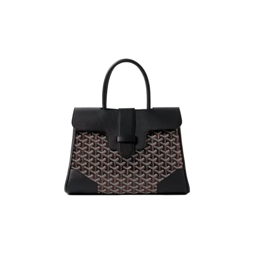 GOYARD Saigon Холст с кожей Saigon Тоут Сумка Сумка через плечо Большая унисекс Черный