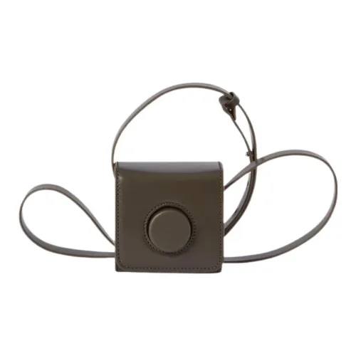 Lemaire Коровья кожа Camera Сумка Сумка через плечо Сумка на плечо Мини Женская Олово Зеленый
