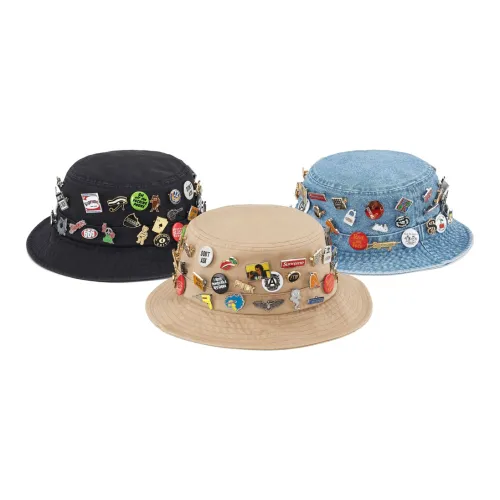 Supreme 100% хлопок Twill Панамы Унисекс Черный Бежевый Синий