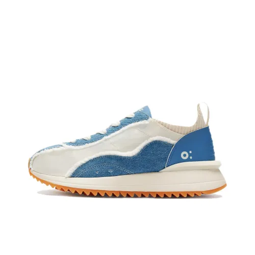 FAJO Casual Низкий Топ Джинсовый Синий Унисекс