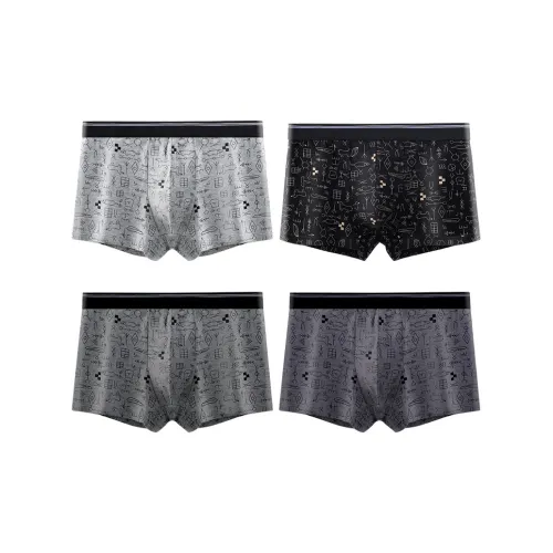 Lanza 4 пачки смешанных цветов мужские боксеры
