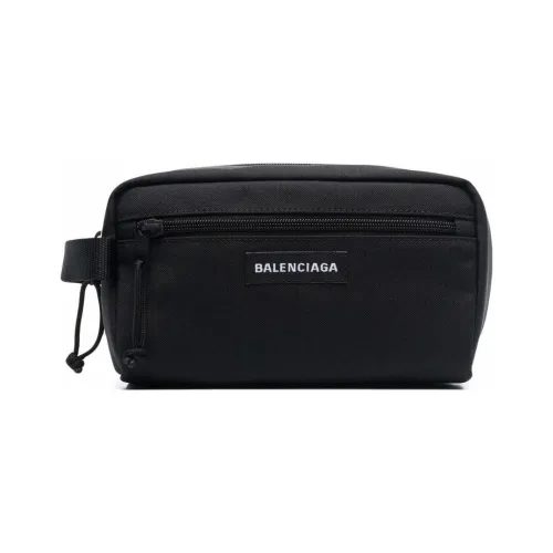 Balenciaga Explorer Ткань Туалетная Сумка Мужская Черная