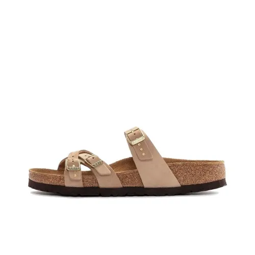 Birkenstock Слипоны Женские Бежевые