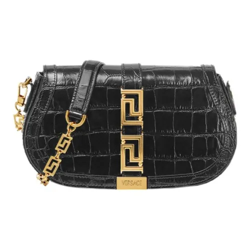 FANSIZHE Greca Goddess Коровья кожа Сумка через плечо Сумка на плечо Женская Черная