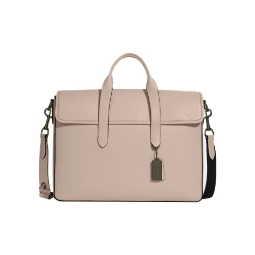 COACH Sullivan Кожа Доска для ноутбука Сумка Сумка через плечо Сумка через плечо Мужская Светло-розовая