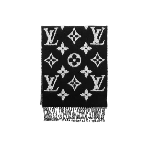 LOUIS VUITTON Вязаные шарфы Женские Черный