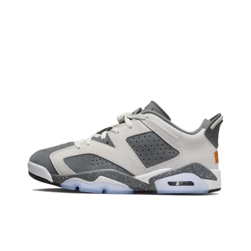 Jordan Air Jordan 6 Low 'PSG' Paris Saint Germain Low Топ Винтажные баскетбольные кроссовки Мужской Серый Белый