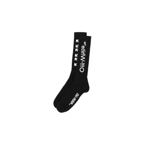 Off Белый SS21 Мужские носки MID до икры