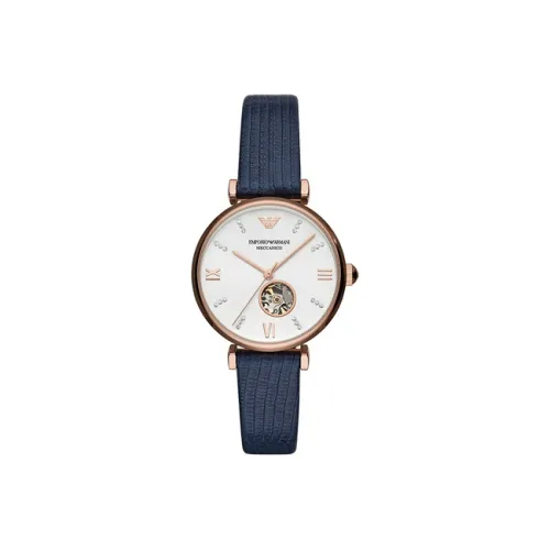 EMPORIO ARMANI Автоматический Механический Движение Женские Часы 34 мм Серебристый