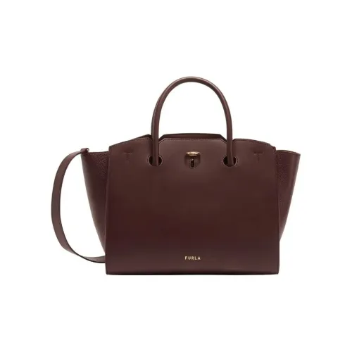 Furla Soft Calfskin Tote Bag Shopping Bag Shoulder Bag Crossbody Bag Medium Women's Burgundy