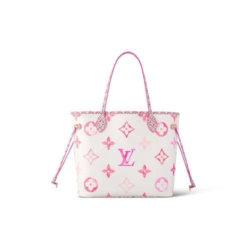 LOUIS VUITTON NEVERFULL Покрытый холст Тоут Сумка Сумка для покупок Сумка среднего размера Женская
