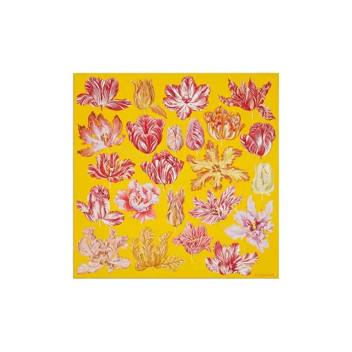 HERMES Шелковые шарфы Женские Желтые