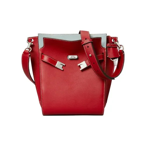 TORY BURCH Lee Radziwill Кожа Ведрообразная Сумка через плечо Женская Красная