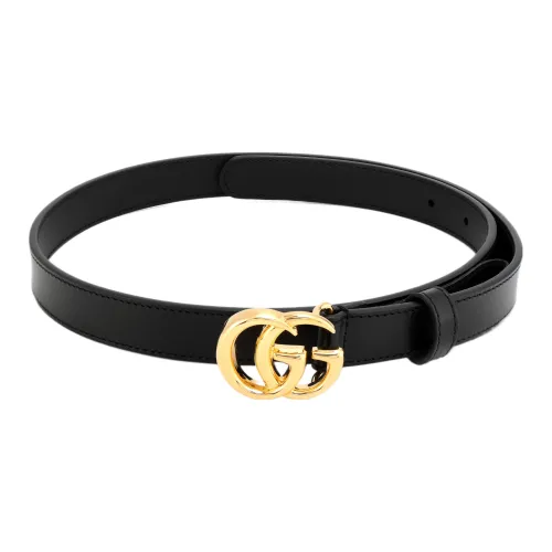 GUCCI Кожаные ремни Женские Черный Ширина 2 см