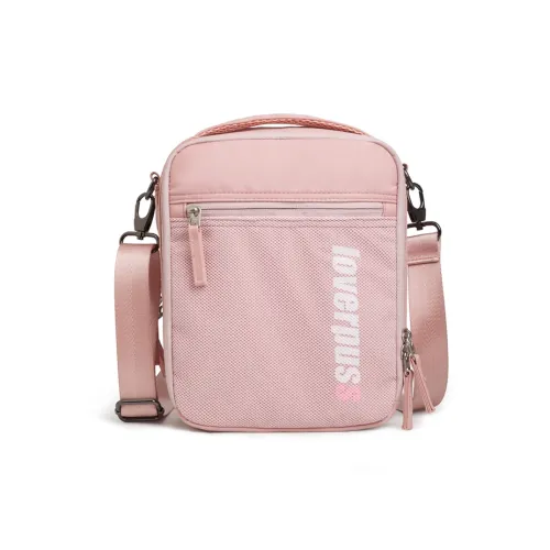 LOVERPUSS Нейлоновая повседневная сумка маленькая квадратная сумка сумка для iPad сумка через плечо унисекс розовый крутой черный