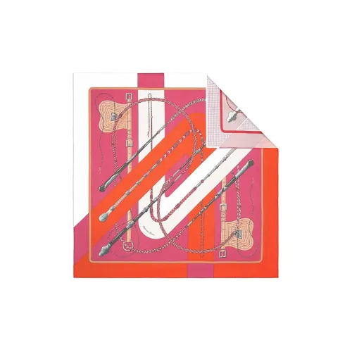 HERMES Clic Шелковые Шарфы Женские Розовый