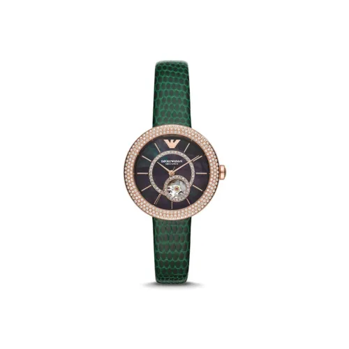 EMPORIO ARMANI Механические часы Movement Женские 30 мм Черные