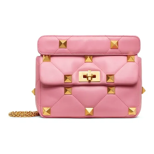 Valentino Овчина Сумка через плечо Средняя Женская Розовая