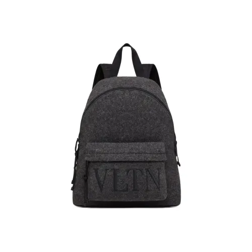 Valentino VLTN Felt Backpack Regular Men's Anthracite Black Валентино VLTN Felt Рюкзак Стандартный Мужской Антрацит Черный
