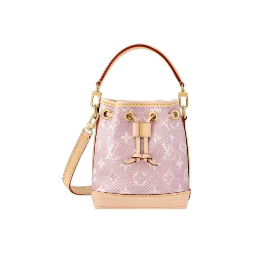 LOUIS VUITTON Покрытый холст ведрообразная сумка сумка через плечо мини женская