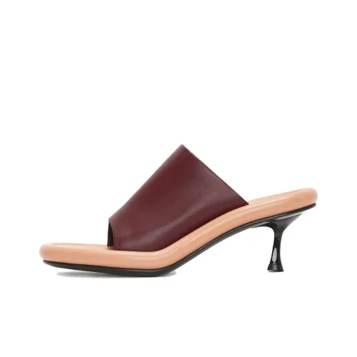 JW Anderson Bumper Tube Quick-Dry Slippers Women's Red JW Anderson Bumper Tube Быстросохнущие Слипоны Женские Красные