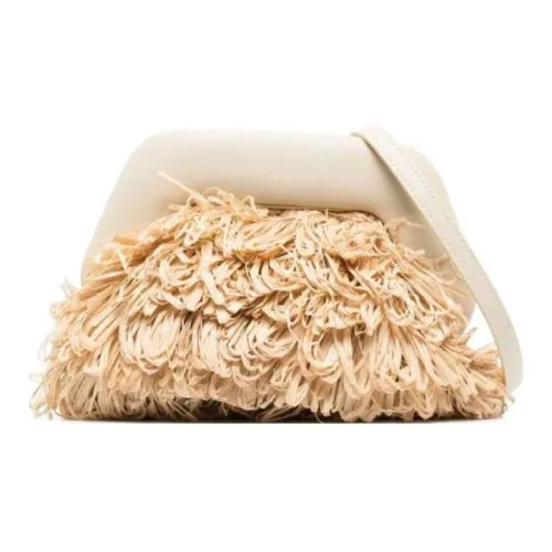 THEMOIRE Рафия Солома Клатч Женские Светлый Бежевый