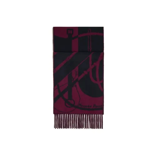 HERMES Вязаные шарфы Унисекс Фиолетовый
