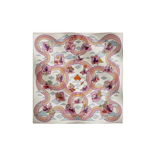 HERMES Шелковые шарфы Женские Белый