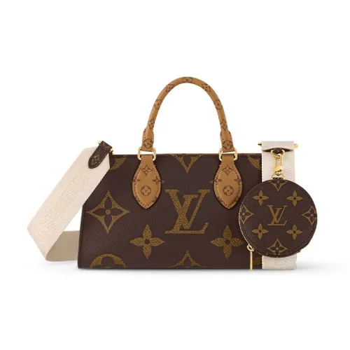 LOUIS VUITTON ONTHEGO Холст Одно Плечо Сумка Женская Коричневая