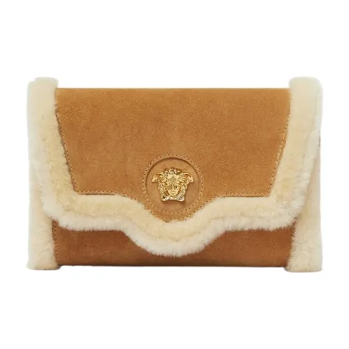 VERSACE La Medusa Корова кожа овечья кожа сумка через плечо стандартная женская коричневый