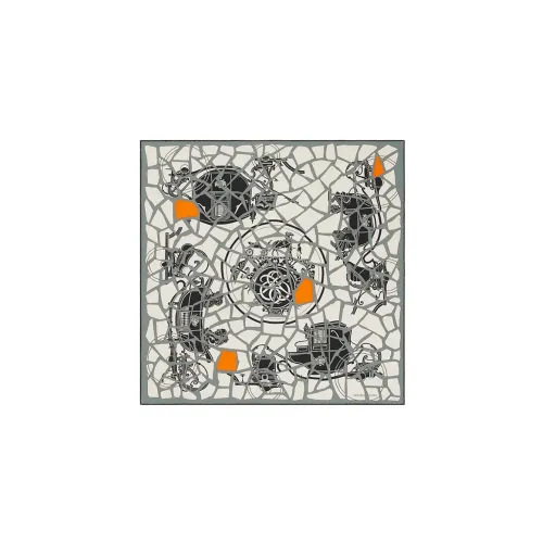 HERMES Mosaique Шелковые шарфы Мужской