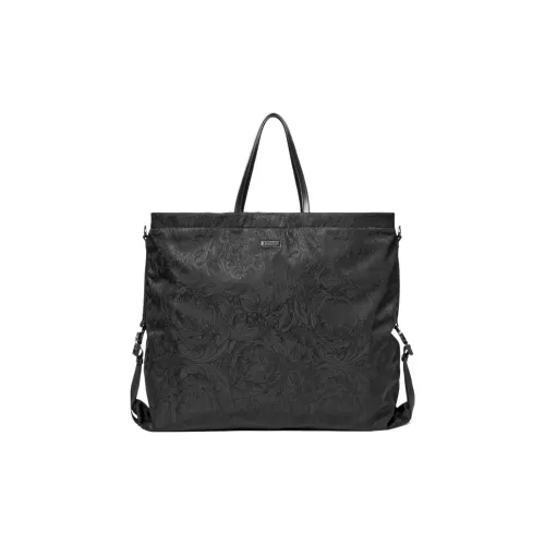VERSACE Полиамид Тоут Сумка Сумка для покупок Сумка Большая Мужская Черная