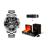 Чёрный циферблат Seiko (Ручная работа, корпус в стиле пианино)