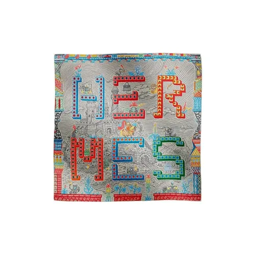 HERMES Детали Тютовый шелк Шарфы Женские