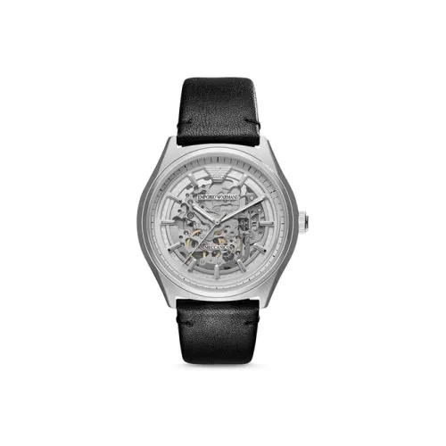 EMPORIO ARMANI Механический механизм Мужские часы Zeta 43 мм Белые