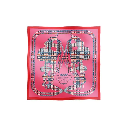 HERMES Brides de Gala Шелковые шарфы для женщин Розовый