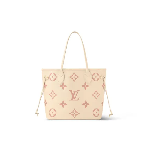 LOUIS VUITTON NEVERFULL Коровья кожа Тоут Комбинированная сумка Сумка на одно плечо Средний размер Женская