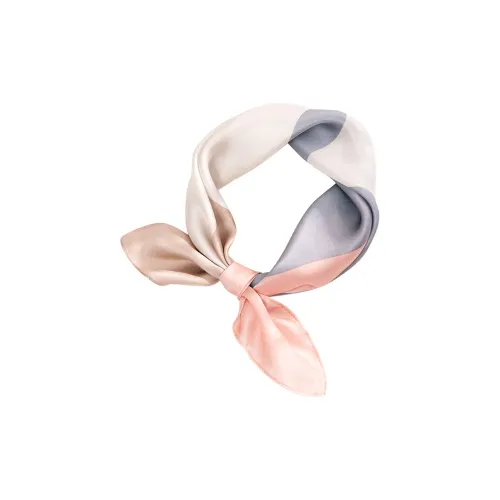 Youyoulan Шелковый шарф Маленький платок Женские