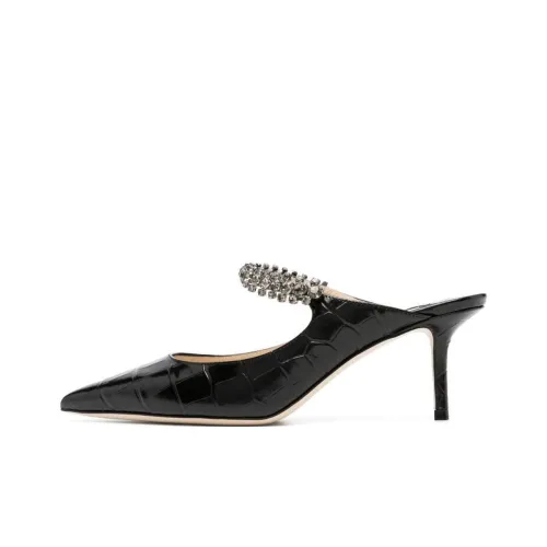 Jimmy Choo Bing Домашние тапочки Женские Черные