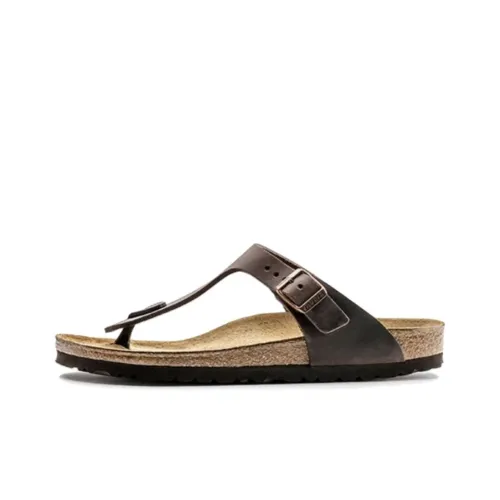 Birkenstock Gizeh Шлепанцы Унисекс Коричневый Узкая версия