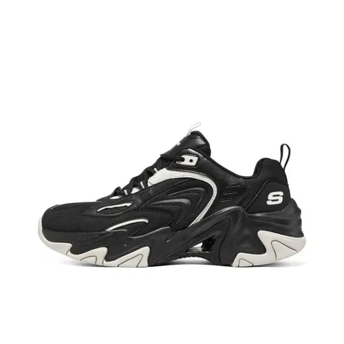 Skechers Stamina V3 Меха 3 Low Топ Толстая подошва Кроссовки Мужские Черные