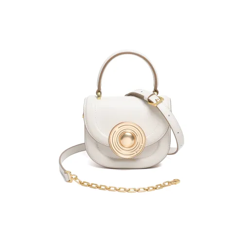 DILAKS Лицевая коровья кожа Помада Наушники Женская сумка Сумка на одно плечо Мини Женская Молочный коктейль Белый