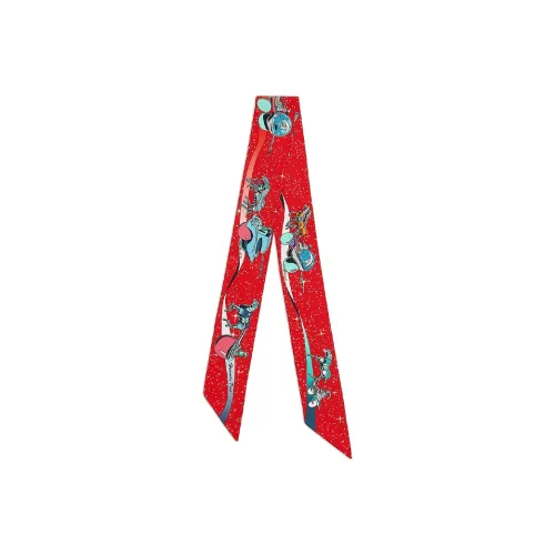 HERMES Шелковые шарфы Женские Красный