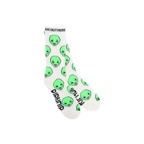 RIPNDIP Белые Унисекс Высокие Носки до Колена