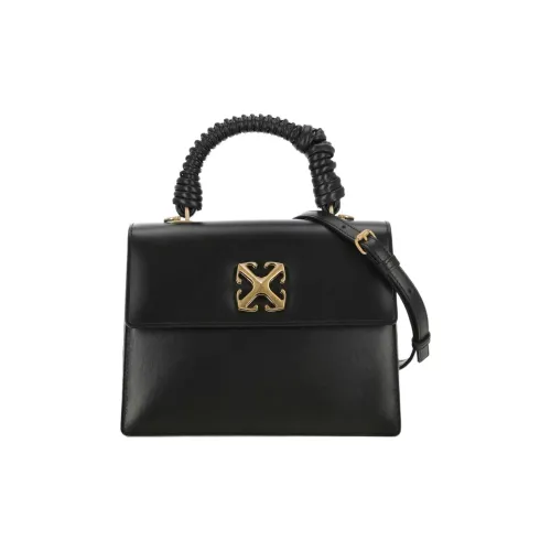 Off Белый Телячья кожа Сумка Женские Черный