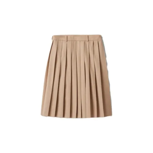 MIU MIU Песчаный желтый Женские Вязаные Длинные Юбки